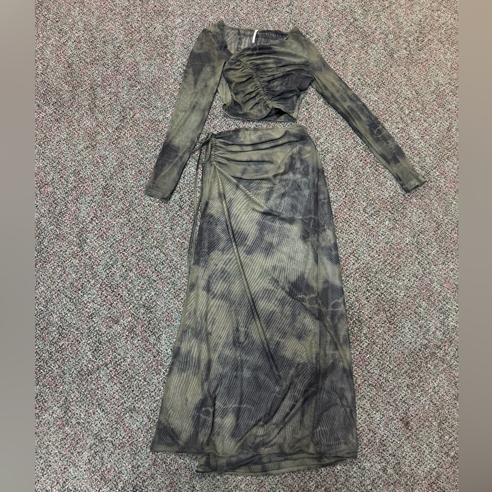 Free People Supernova Set-Army Green/Black Combo Size Small - Picture 5 of 15